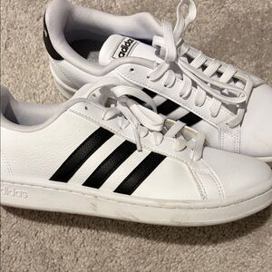 Adidas Cloudfoam White and Black Sneakers